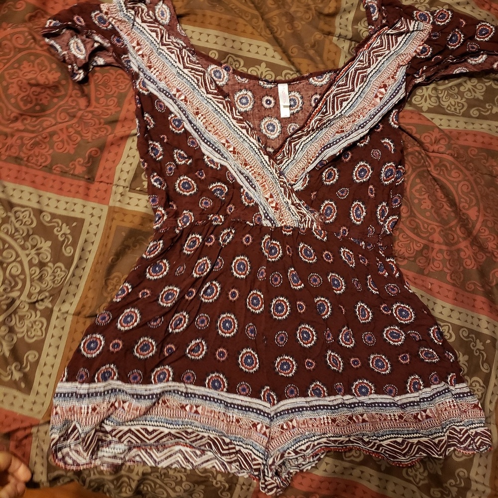 Printed romper